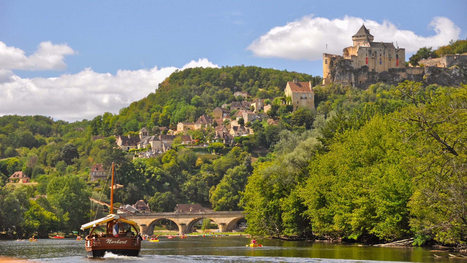 Sarlat et la rivière Dordogne