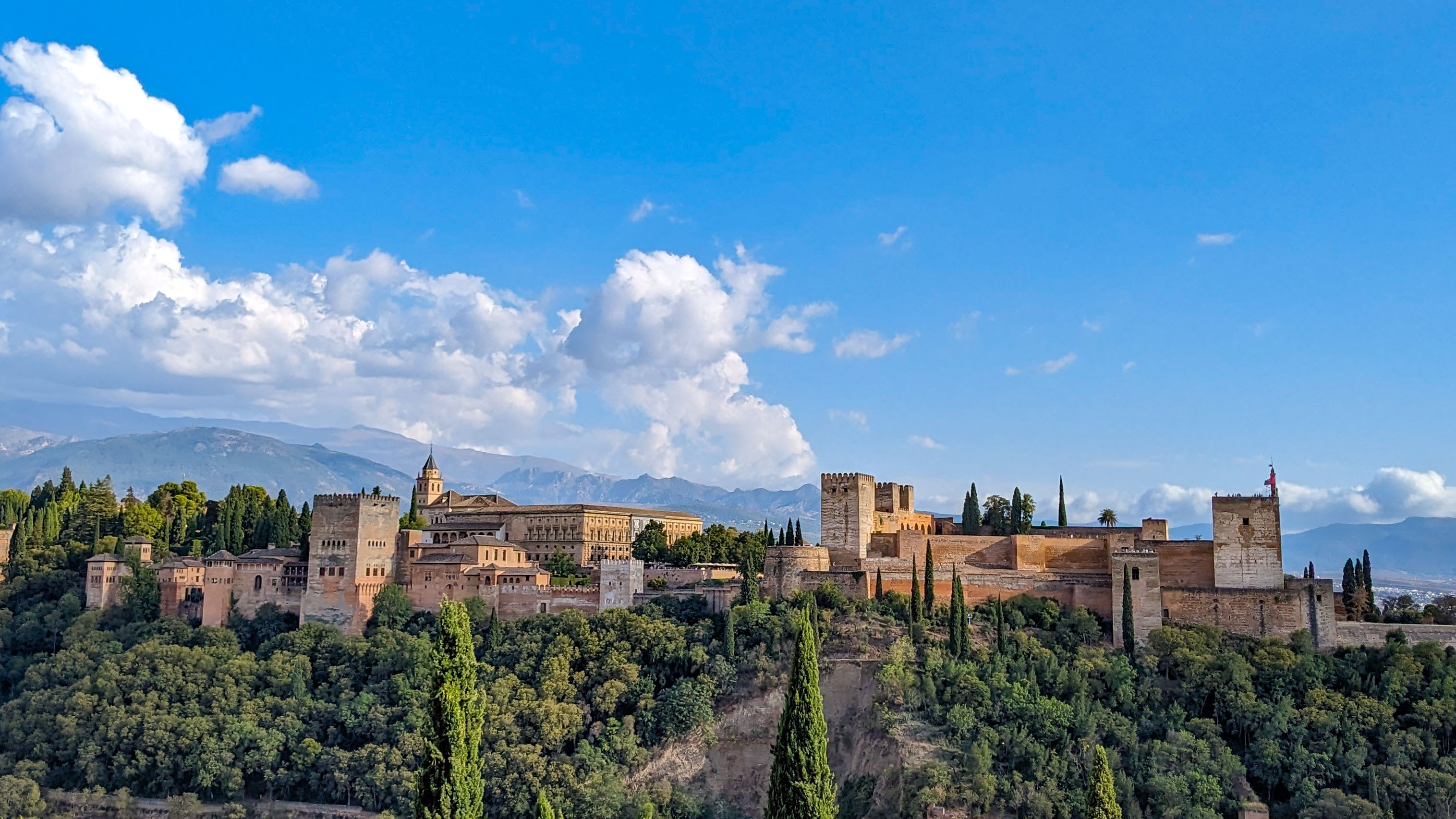 Alhambra à Grenade en Andalousie, au sud de l'Espagne