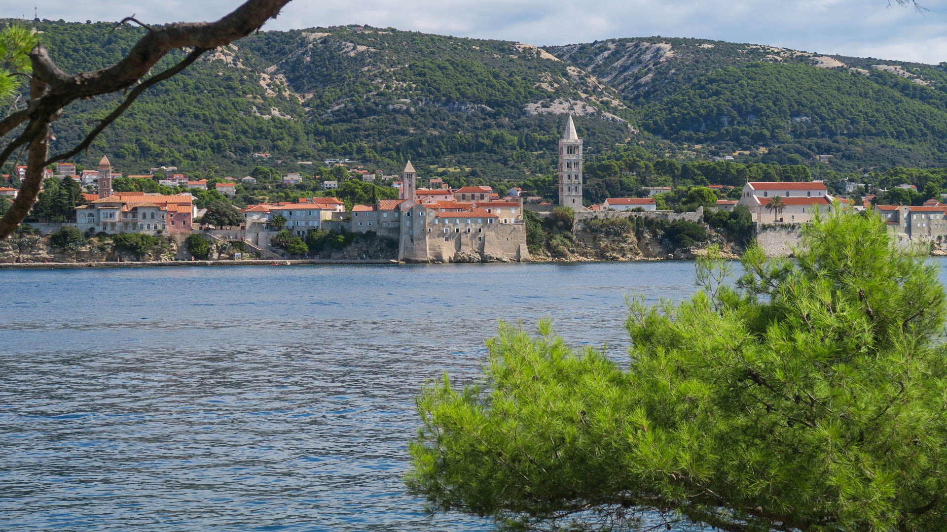 ville de Rab sur l'île de Rab